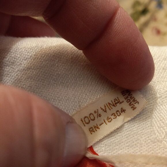 Vintage Sheer 1/2 Square Triangle in Red, White and Blue Scarf - Picture 2 of 5